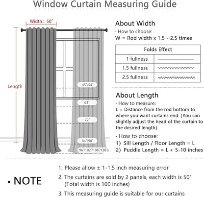 MYSKY HOME Short White Sheer Curtains - Image 3