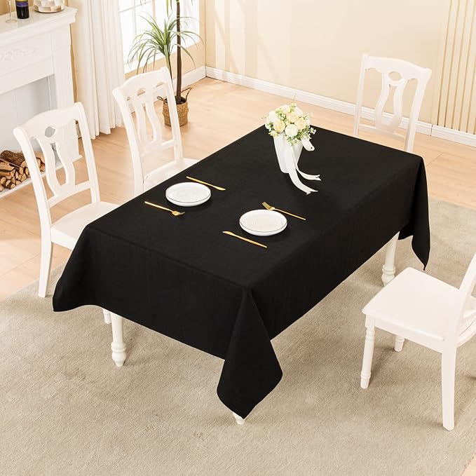 BALCONY & FALCON Rectangle Tablecloth Washable Wrinkle Resistant and Water - Image 5