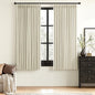 MIULEE Cream Pinch Pleated 100% Blackout Linen Curtains 40x63 Inches | Room by MIULEE