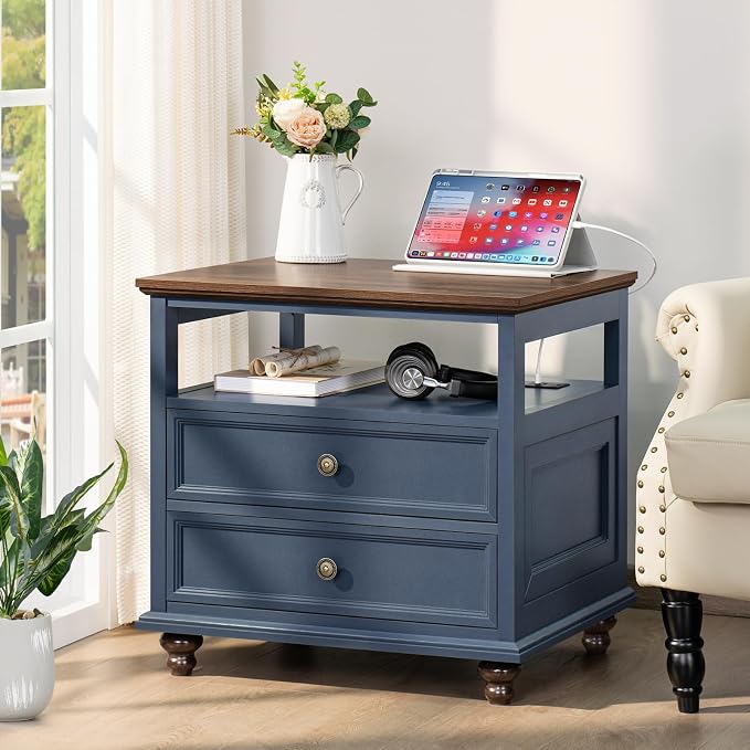 Joaxswe Farmhouse Nightstand Set of 2 - Image 2