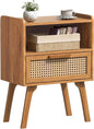 Lerliuo Rattan Nightstand, Side Table by Lerliuo