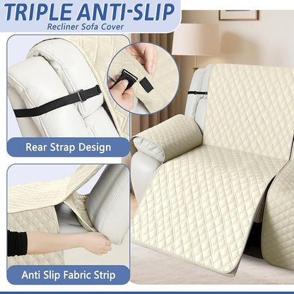 Arfntevss Recliner Sectional Couch Covers Waterproof L Shape Sofa Cover - Image 4