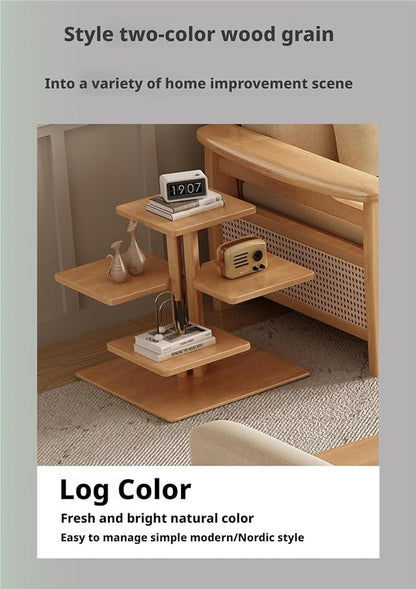 Scandinavian Solid Wood End Table - Image 7