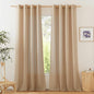 NICETOWN Rustic Linen 144 inch Long Curtains by NICETOWN