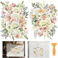 6 Sheets Vintage Flower Rub on Transfer Life in Full Bloom Furniture Transfers by BEUNITONE