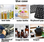 Coffee Machine Cleaning Brush - 15 PCS Straw Brush,Long Handle Bottle Brush, Flexible Scrub Brush for Water Bottles, Glasswares, Mugs,Coffee Pots, Cups,Water Bottles,Bent Pipe