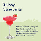 Jordan's Skinny Syrups Sugar Free Syrup, Naturally Sweetened Strawberry Key Lime Margarita Mix, 32 oz, Low Calorie Flavoring, Protein Shake, Cocktail & More, Gluten Free, Keto Friendly
