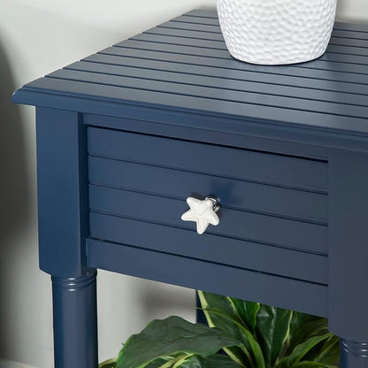 Linon Raleigh Navy Small Accent Table - Image 5