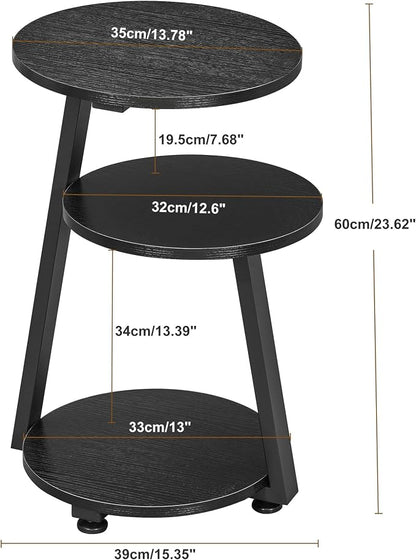 BEWISHOME Round End Table Side Table - Image 3
