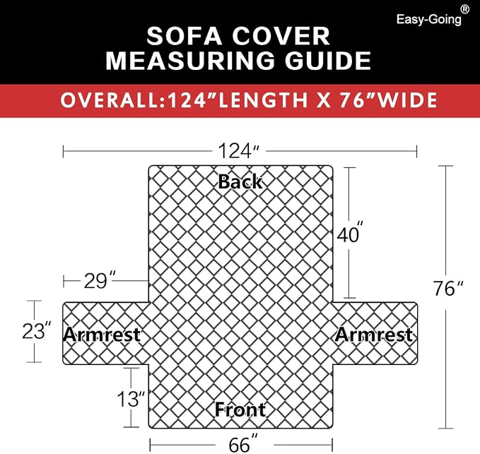 Easy-Going Reversible Couch Cover, 3 Cushion Sofa, Wine/Beige | Machine - Image 6