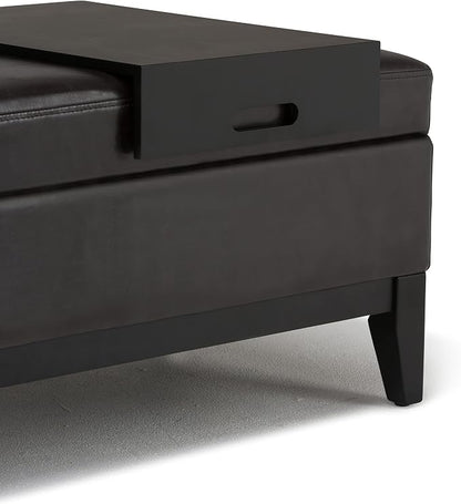 SIMPLIHOME Oregon Storage Ottoman Bench - Image 12