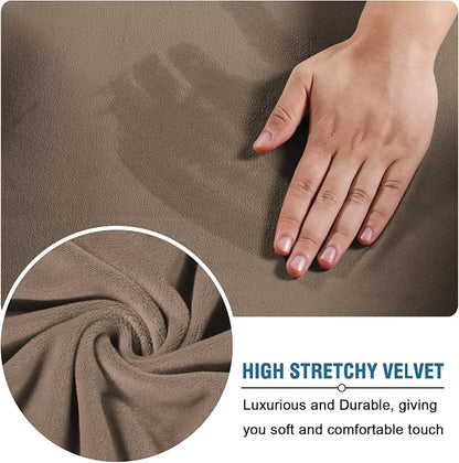 H.VERSAILTEX Rich Velvet Stretch 2 Piece Cover Chair Slipcover Sofa Cover - Image 5