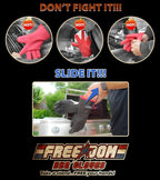 Freedom BBQ Gloves 932°F Heat Rated Magnetic EZ On Off Safety Clips Waterproof for Grills Smokers Fryers Ovens (14")