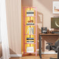 TUTOTAK Corner Shelf with LED Light, 6-Tier Corner Bookshelf by ChoosetutotakFurnitureBuildYourCozyHome