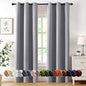 MIULEE Blackout Curtains for Bedroom 2 Panels 40 x 72 Inch Long Light Grey | by MIULEE