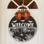 Halloween Stencils for Painting on Wood 12inch Large Halloween Stencil Hey Boo Witches Spider Bats Ghost Draw Templates for Porch Hanger Doormat Fabrics DIY Crafts Decor