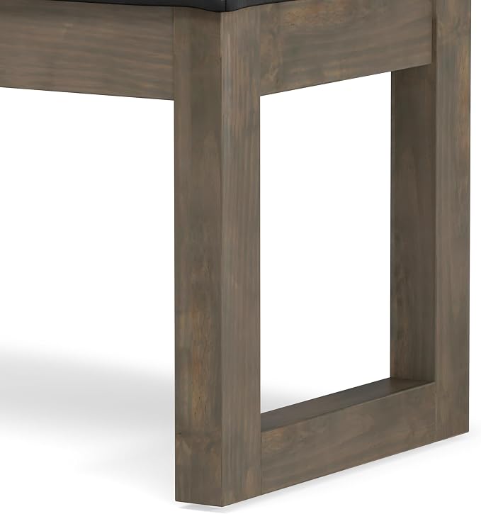 SIMPLIHOME Milltown Small Ottoman Bench - Image 9