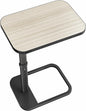 Driftwood Grey TV Tray Table, Adjustable Height & Rounded Metal Corners by Kitstorack