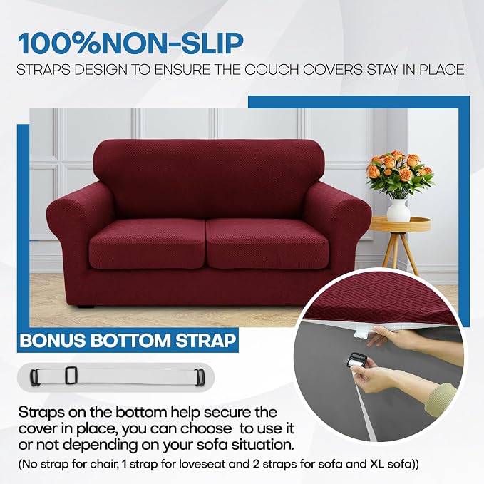 XINEAGE 2026 New 3 Pieces Couch Covers - Image 7