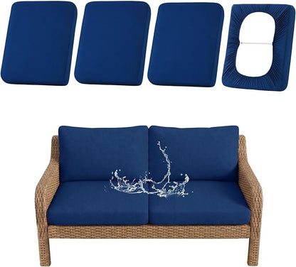 Waterproof Outdoor Cushion Covers, Stretch Patio Slipcovers | UV Resistant by hyha