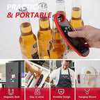 Meat Thermometer Digital, ULTRAKTE Instant Read Food Thermometer with Backlight & Calibration, Waterproof Ultra-Fast Cooking Thermometer with Foldable Probe for Kitchen, Grill, Deep Fry, BBQ, Candy