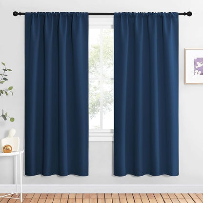 NICETOWN Blackout Curtains for Living Curtains, Moroccan Blue, 2 Panels by NICETOWN