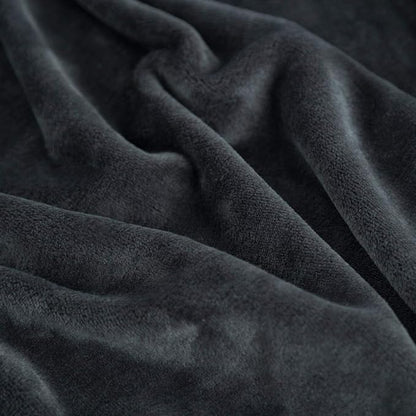 Bedsure GentleSoft Fleece Throw Blanket Dark Grey - Image 4