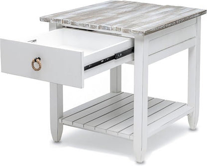 Sea Wind Florida Picket Fence Wood End Table - Image 4