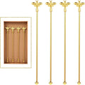 4Pcs Bumble Bee Cocktail Stirrers Swizzle Sticks Stainless Steel 7.5" Coffee Beverage Stir Sticks with Gold Decor Top for Mixing Cocktail, Hot Cocoa, Creamer