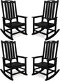THOEOE Oversized Rocking Chair Set of 4, Outdoor Rocking Chair by THOEOE