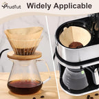 #4 Cone Coffee Filters 8-12 Cups, Disposable Natural Coffee Filters 4 Cone Paper Unbleached 4 Filters Paper Compatible with Ninja, Drip and Pour Over Coffee Maker, 120 Count