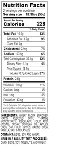 Nadel - NATURALLY DELICIOUS APPLE SPICE CAKE SLICES (16 Pack) Sweet Breads & Cakes, Back to School lunch snack, breakfast bar