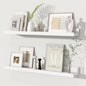 Fun Memories Picture Ledge Shelves Set of 2, 24 Inch Rustic Wall Mounted by FunMemories