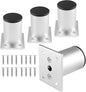 Set of 4 Furniture Legs 2.36 Inch, Adjustable Aluminum Alloy Cabinet Legs by Kyuionty