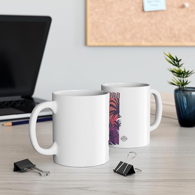 11 OZ Novelty Coffee Mugs - Christmas Gift (California Vibes Theme)