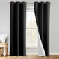 NICETOWN Vintage Open Linen Weave Flax Thermal Curtains, 100% Blackout Curtains by NICETOWN