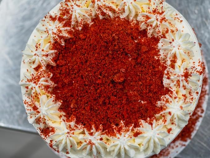 A Blend Above Red Velvet Cake Mix - No-Bake Desserts, All Natural, Vegan, Gluten Free, No MSG - Instant Dessert Mix, Fruit Dip, Bagel Topping, Frosting, Cheesecake Filling - Makes 16 Oz (Pack of 3)