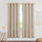 NICETOWN Flax Linen Blend Taupe Window Curtains, Grommet Vertical Drapes by NICETOWN