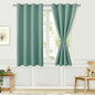 Blackout Curtains for Bedroom, Sage Green, 52 x 45 Inch, 2 Panels | Thermal by Hiasan