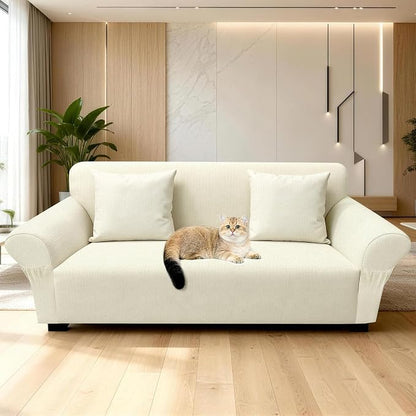 Loveseat Slipcover with 2 Pillow Cover - Image 7
