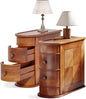 LITTLE TREE End Table Set of 2, No Assembly Required Wood End Table by LITTLETREE