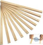 DIYOOHOMY 10 Pcs 17 Inch Rolling Pin Guides for Dough Thickness Polymer Clay Tools, Wooden Slab Roller for Clay, Clay Rolling Pin Depth Guide Pottery Ceramics Supplies