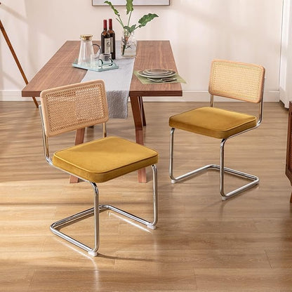 Zesthouse Rattan Dining Chairs Set of 6, Mid Century Modern Dining Room Chairs - Image 5