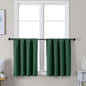 Simplebrand Ava Ever Green Short 24 Inches Blackout Curtain 2 Panels Set by Simplebrand