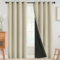 SimpleHome Light Cream 100% Blackout Curtains Room Darkening Living Room 84 | by SimpleHome