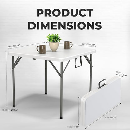 Our Modern Space 34" Square Foldable Table - Image 2