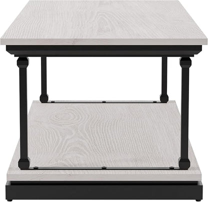 24/7 Shop at Home Ambridge Transitional Multi-Storage Wood 3-Piece Coffee Table - Image 8