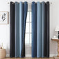 Navy Blue and Black Ombre Blackout Curtains by ESTELARTEXTILER