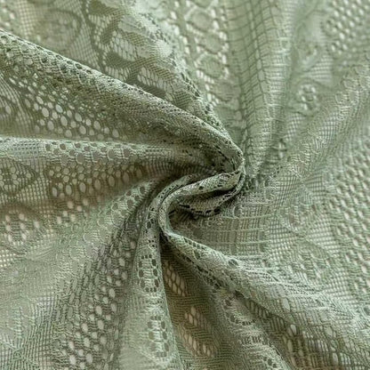 Sutuo Home Sage Green Boho Lace Curtains 2 Panels - Image 7