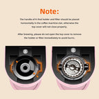 Mini Single Serve Coffee Maker for K Cup and Ground Coffee, Fast Brew One Cup Coffee Machine with Descaling Reminder and Water Window, 6 to 12 oz. Brew Sizes, Pink